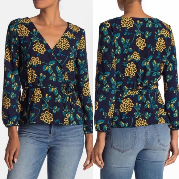 J. Crew Tops - J CREW Tie Wrap Blouse XS.